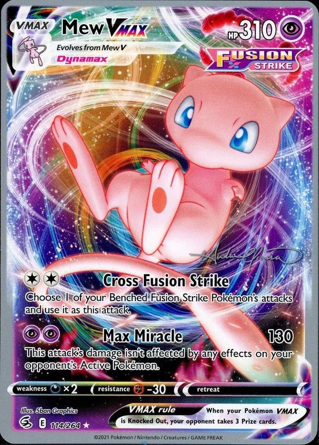 World Championships 2022 Mew VMAX [Andre-Chiasson] Pokémon card